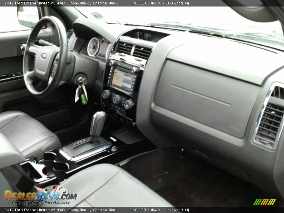 2012 Ford Escape Limited V6 4WD Ebony Black / Charcoal Black Photo #6