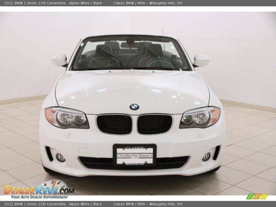 2012 BMW 1 Series 128i Convertible Alpine White / Black Photo #3