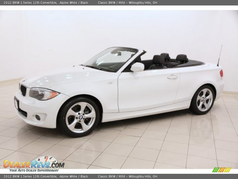 2012 BMW 1 Series 128i Convertible Alpine White / Black Photo #4