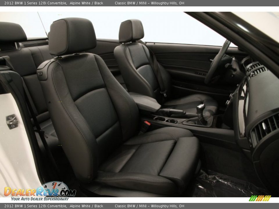 2012 BMW 1 Series 128i Convertible Alpine White / Black Photo #12