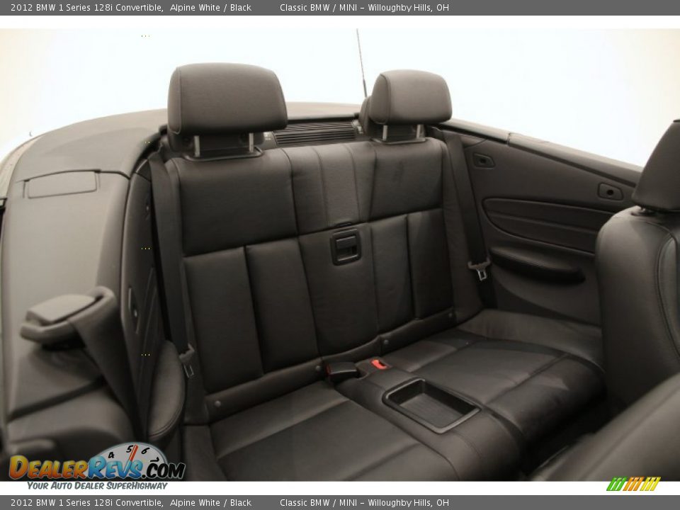 2012 BMW 1 Series 128i Convertible Alpine White / Black Photo #13