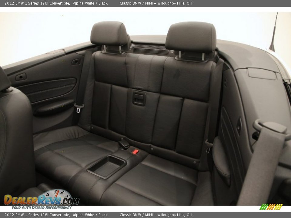 2012 BMW 1 Series 128i Convertible Alpine White / Black Photo #14