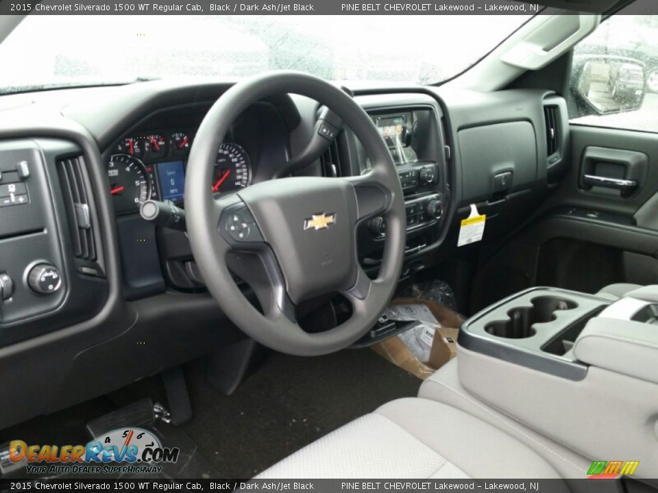 2015 Chevrolet Silverado 1500 WT Regular Cab Black / Dark Ash/Jet Black Photo #7