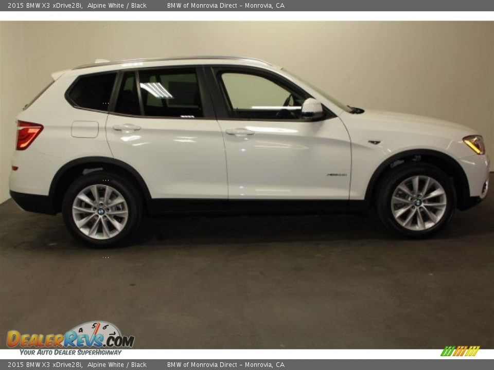 2015 BMW X3 xDrive28i Alpine White / Black Photo #2