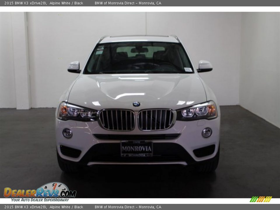 2015 BMW X3 xDrive28i Alpine White / Black Photo #3