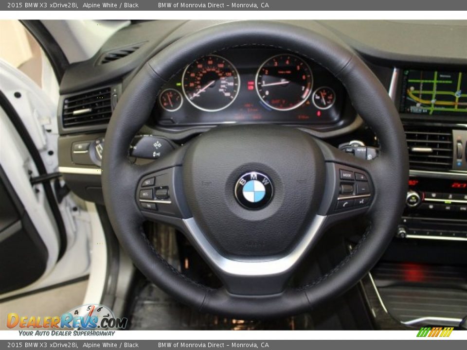 2015 BMW X3 xDrive28i Alpine White / Black Photo #9