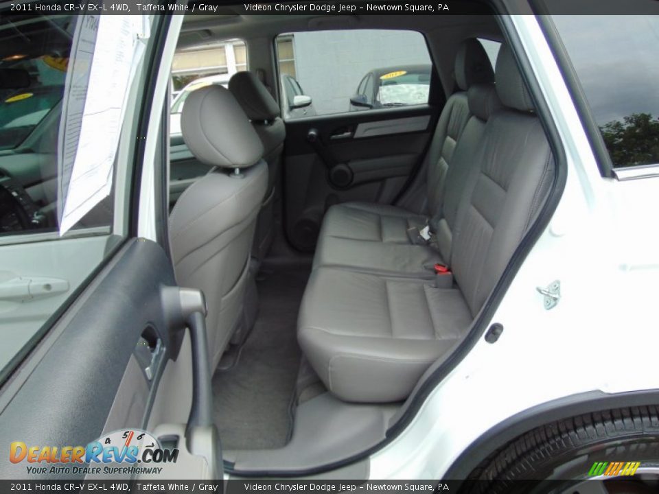 2011 Honda CR-V EX-L 4WD Taffeta White / Gray Photo #22