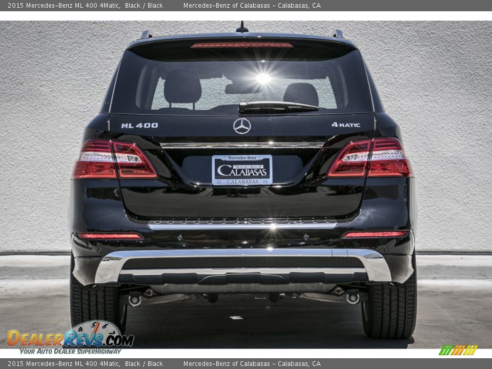 2015 Mercedes-Benz ML 400 4Matic Black / Black Photo #4