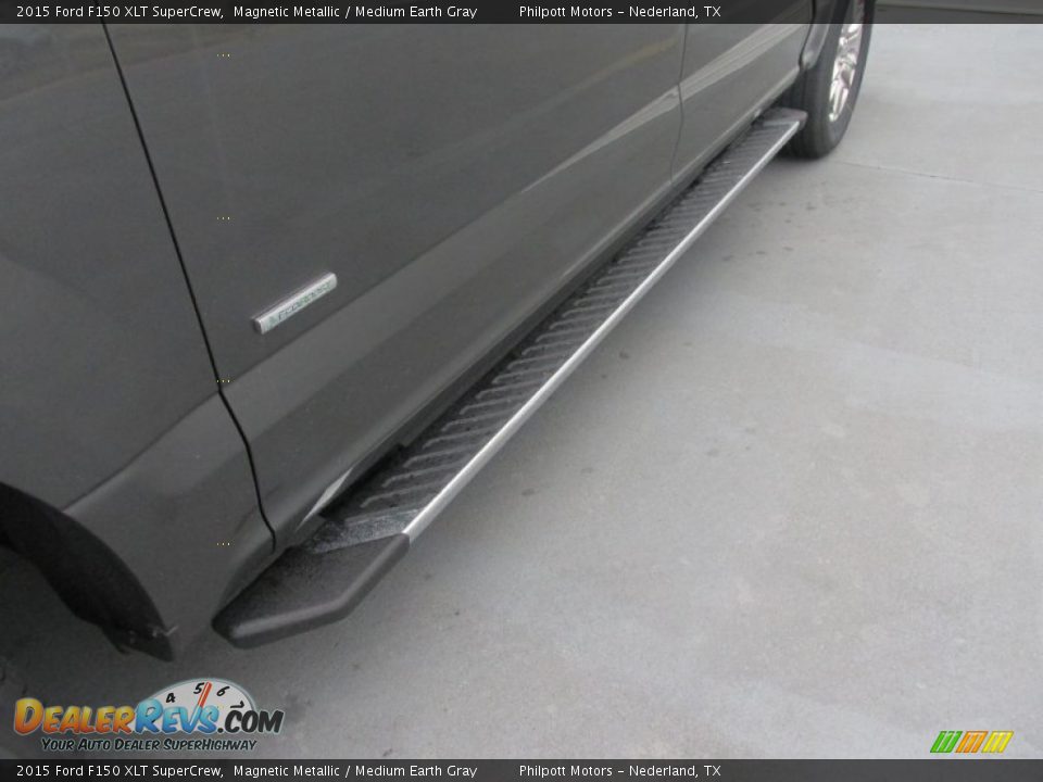 2015 Ford F150 XLT SuperCrew Magnetic Metallic / Medium Earth Gray Photo #12
