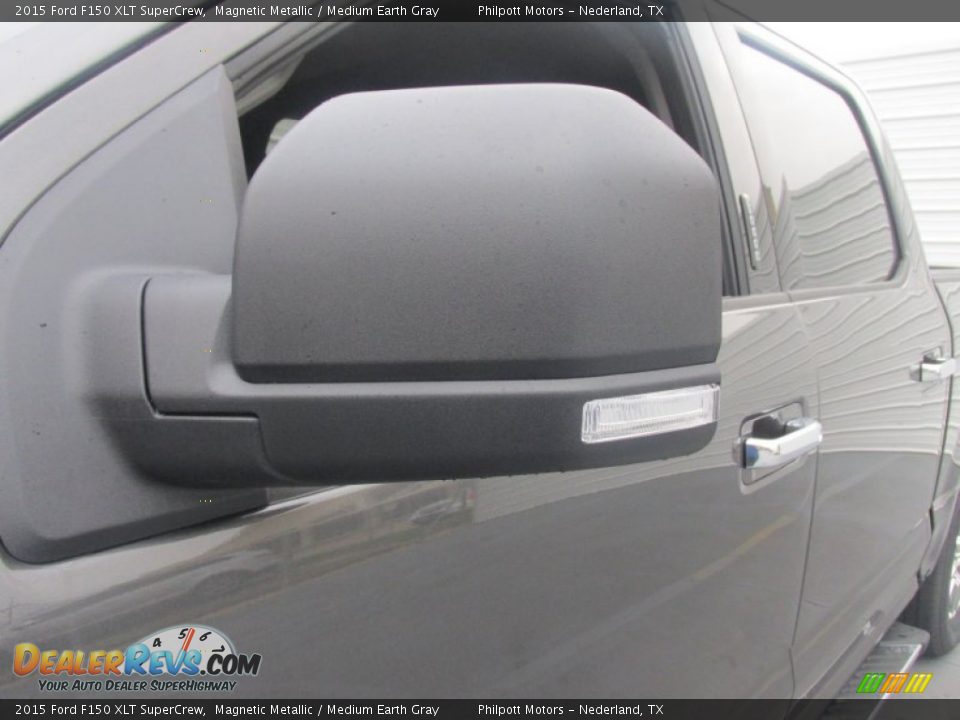 2015 Ford F150 XLT SuperCrew Magnetic Metallic / Medium Earth Gray Photo #13