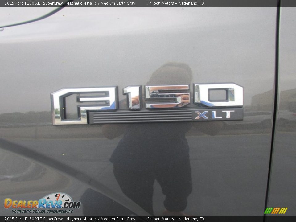 2015 Ford F150 XLT SuperCrew Magnetic Metallic / Medium Earth Gray Photo #14