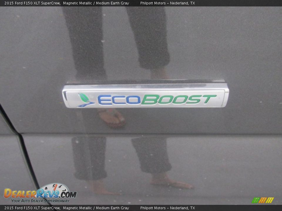 2015 Ford F150 XLT SuperCrew Magnetic Metallic / Medium Earth Gray Photo #15