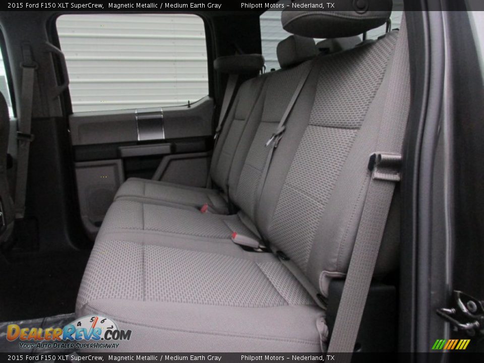 2015 Ford F150 XLT SuperCrew Magnetic Metallic / Medium Earth Gray Photo #19