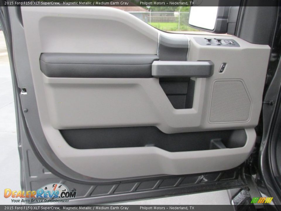 2015 Ford F150 XLT SuperCrew Magnetic Metallic / Medium Earth Gray Photo #20