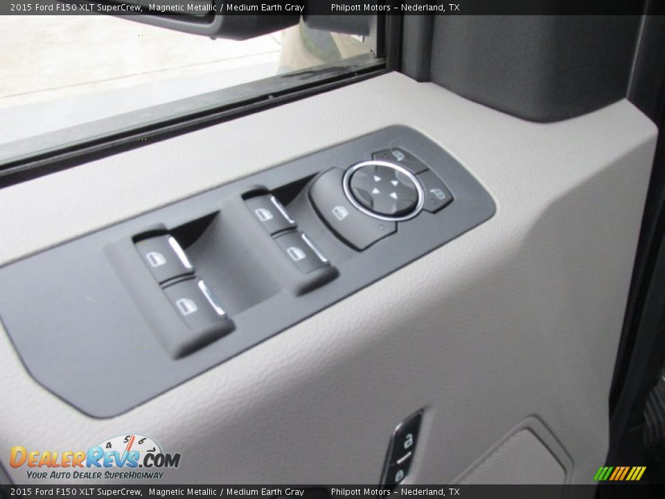2015 Ford F150 XLT SuperCrew Magnetic Metallic / Medium Earth Gray Photo #21