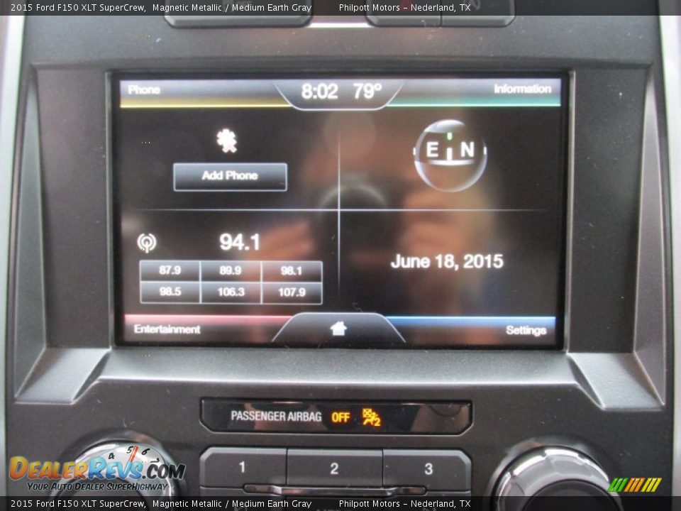 2015 Ford F150 XLT SuperCrew Magnetic Metallic / Medium Earth Gray Photo #26