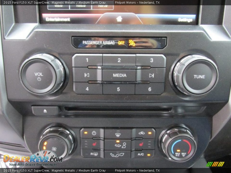 2015 Ford F150 XLT SuperCrew Magnetic Metallic / Medium Earth Gray Photo #27