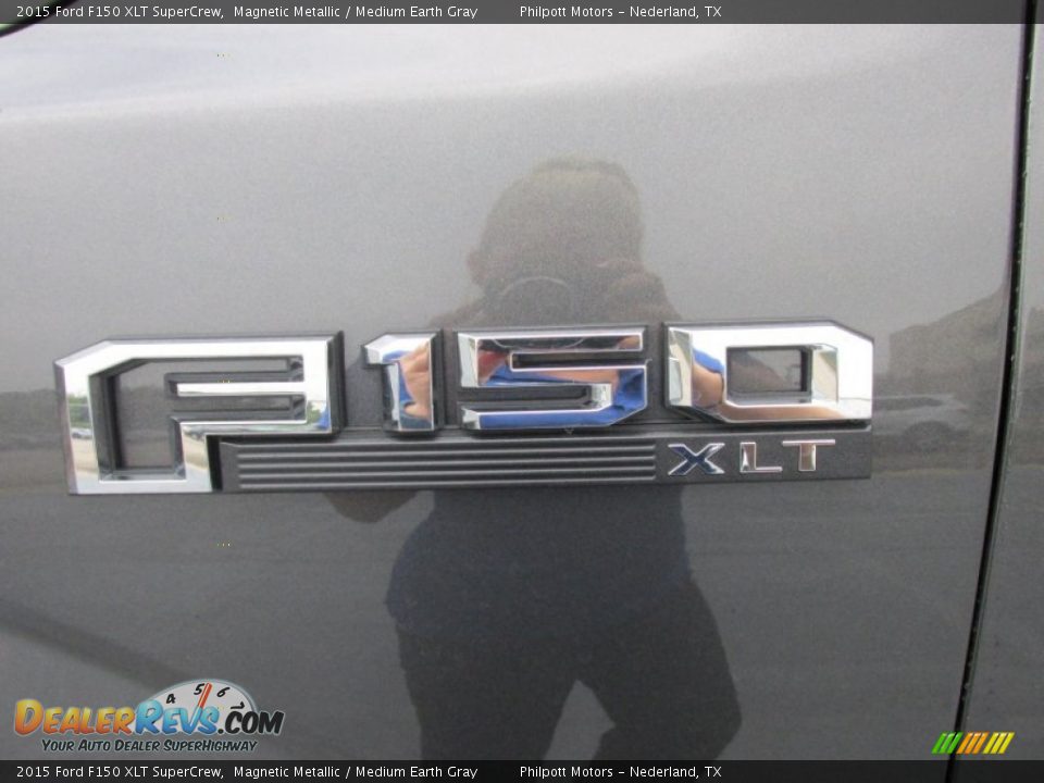2015 Ford F150 XLT SuperCrew Magnetic Metallic / Medium Earth Gray Photo #14
