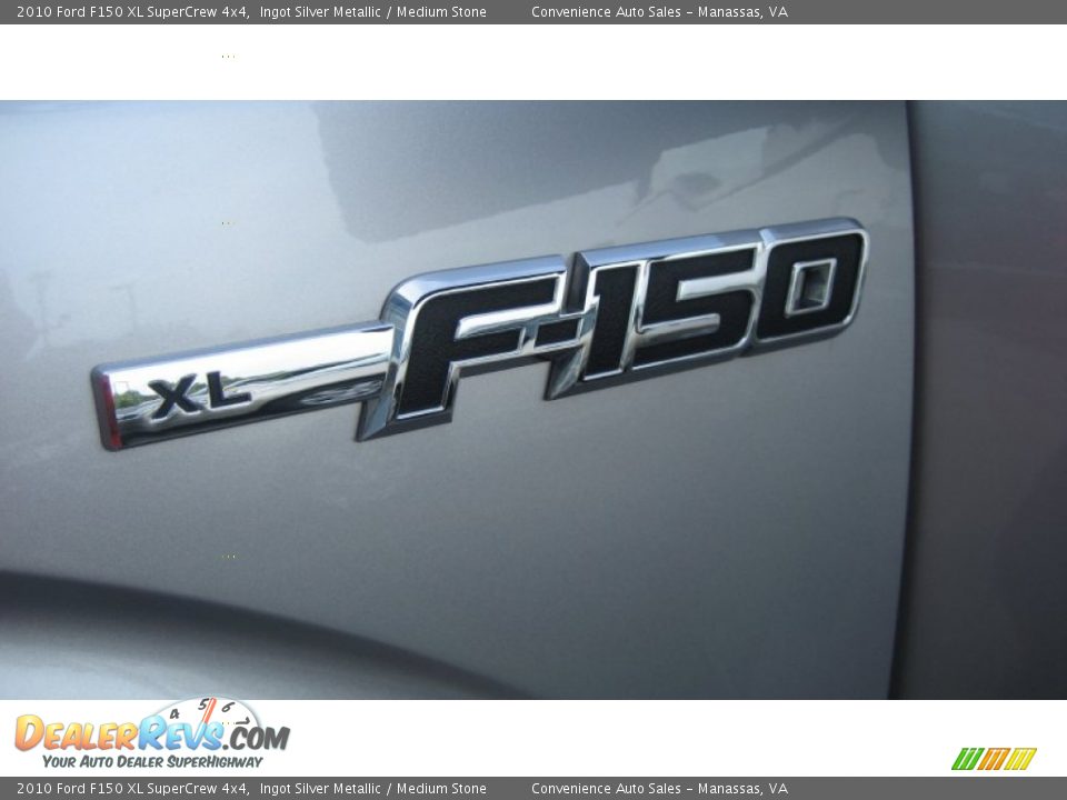 2010 Ford F150 XL SuperCrew 4x4 Ingot Silver Metallic / Medium Stone Photo #32