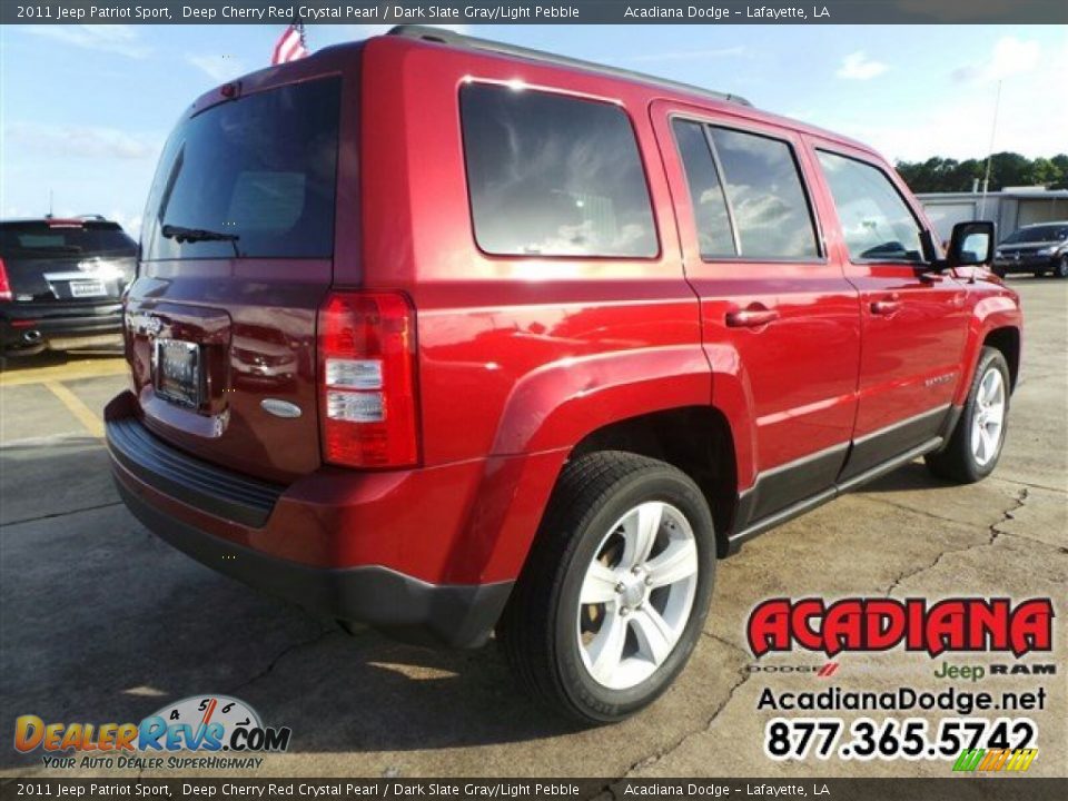 2011 Jeep Patriot Sport Deep Cherry Red Crystal Pearl / Dark Slate Gray/Light Pebble Photo #8