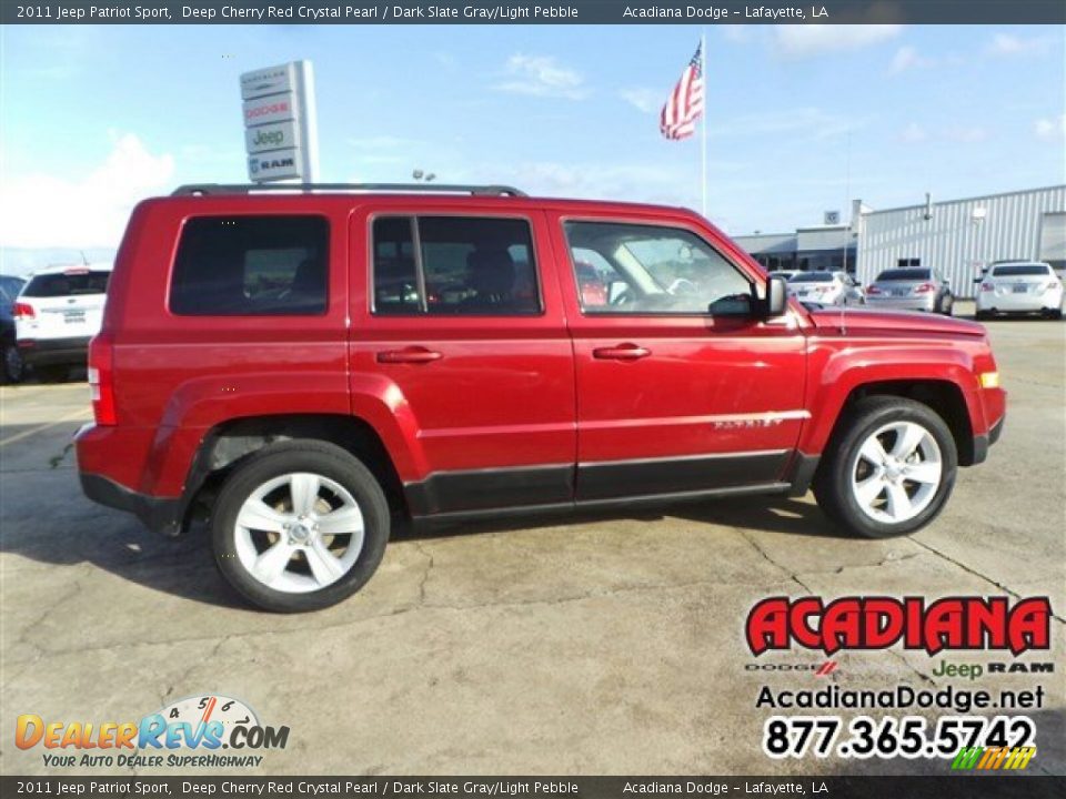 2011 Jeep Patriot Sport Deep Cherry Red Crystal Pearl / Dark Slate Gray/Light Pebble Photo #10
