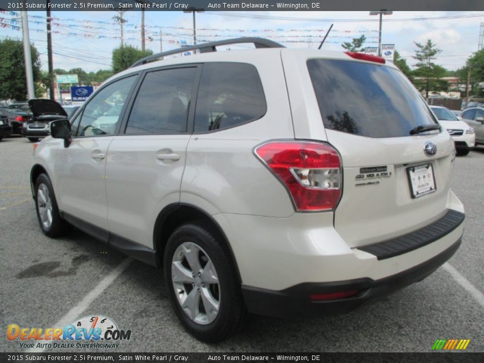 2015 Subaru Forester 2.5i Premium Satin White Pearl / Gray Photo #6