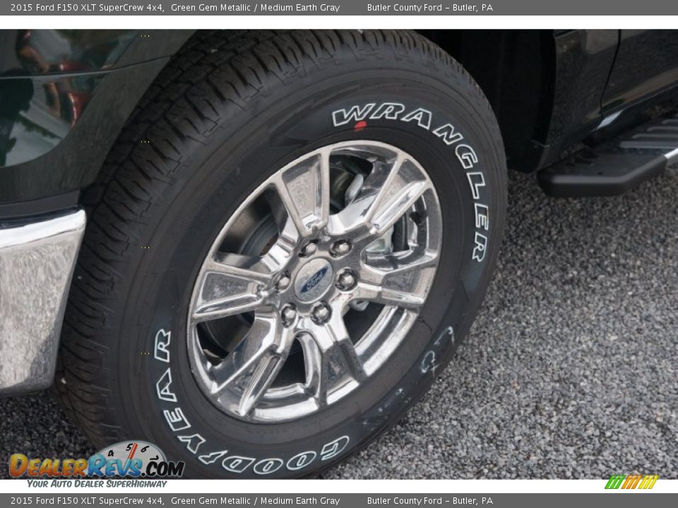 2015 Ford F150 XLT SuperCrew 4x4 Green Gem Metallic / Medium Earth Gray Photo #2