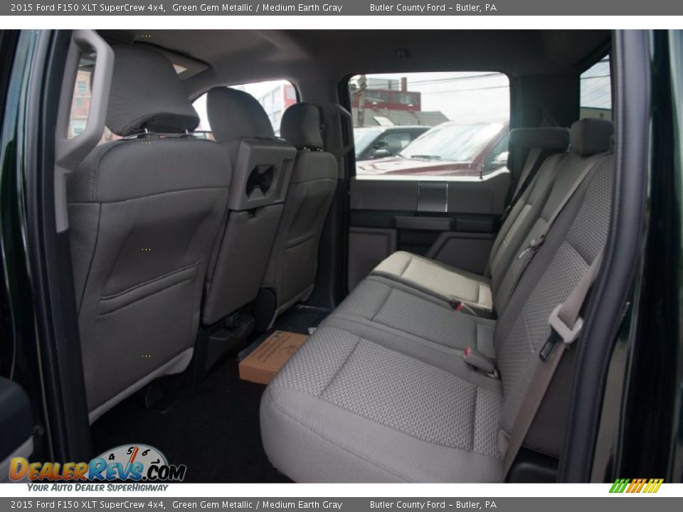 2015 Ford F150 XLT SuperCrew 4x4 Green Gem Metallic / Medium Earth Gray Photo #7