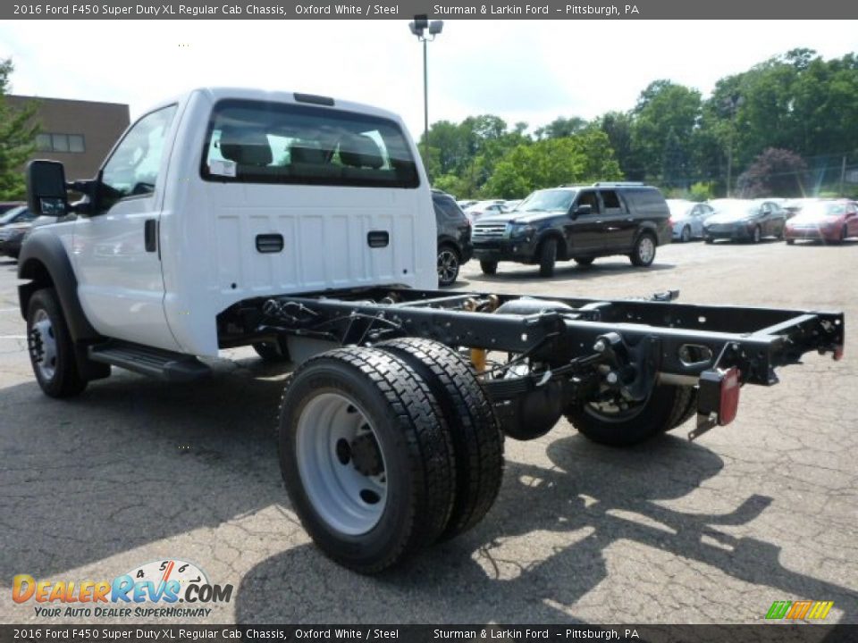 2016 Ford F450 Super Duty XL Regular Cab Chassis Oxford White / Steel Photo #4