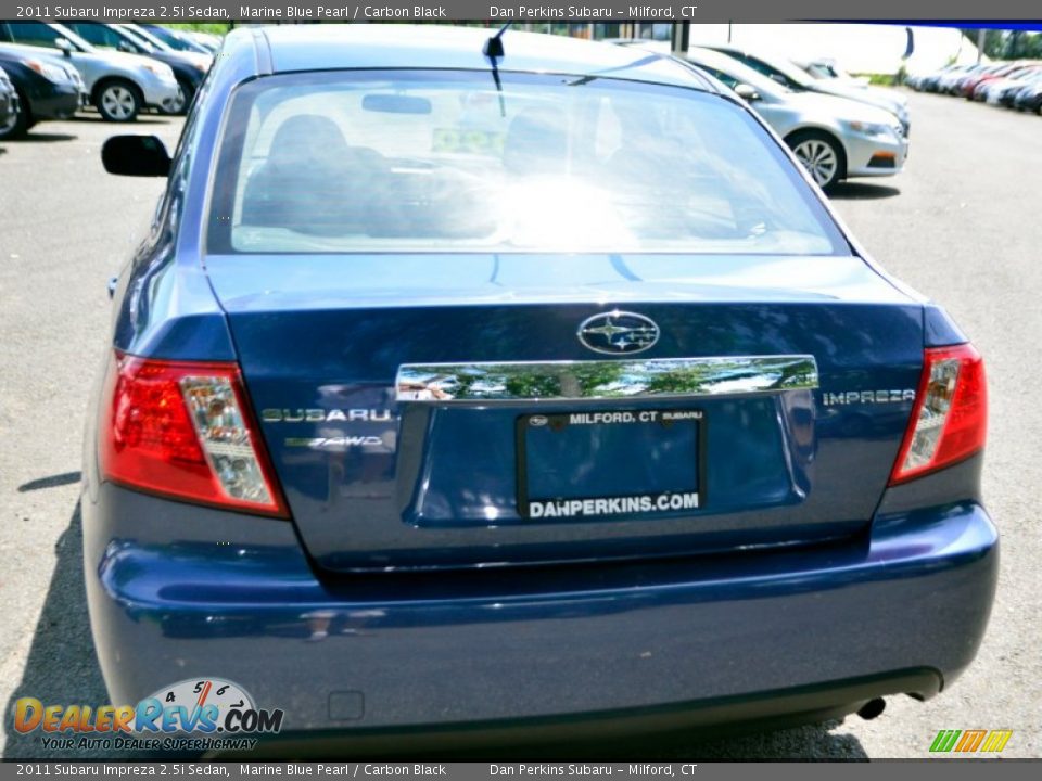 2011 Subaru Impreza 2.5i Sedan Marine Blue Pearl / Carbon Black Photo #7