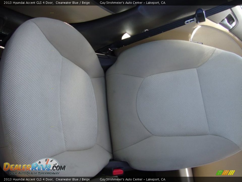 2013 Hyundai Accent GLS 4 Door Clearwater Blue / Beige Photo #17