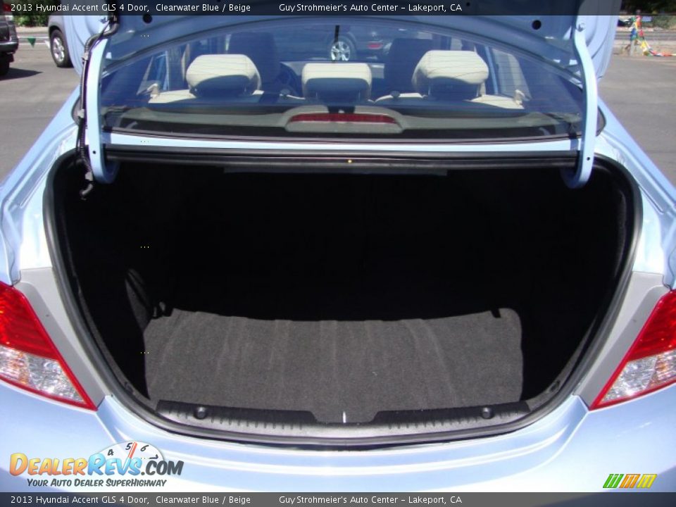 2013 Hyundai Accent GLS 4 Door Clearwater Blue / Beige Photo #24