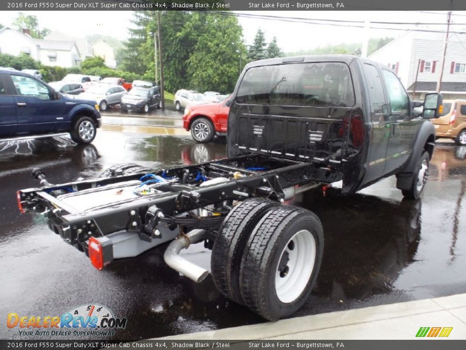 2016 Ford F550 Super Duty XLT Super Cab Chassis 4x4 Shadow Black / Steel Photo #5