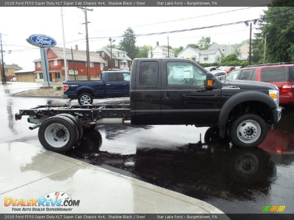 Shadow Black 2016 Ford F550 Super Duty XLT Super Cab Chassis 4x4 Photo #6