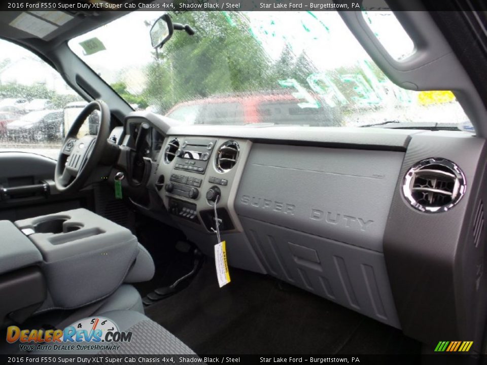 Steel Interior - 2016 Ford F550 Super Duty XLT Super Cab Chassis 4x4 Photo #7