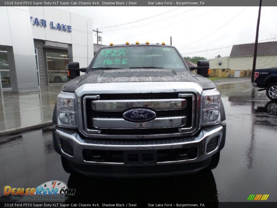 2016 Ford F550 Super Duty XLT Super Cab Chassis 4x4 Shadow Black / Steel Photo #11