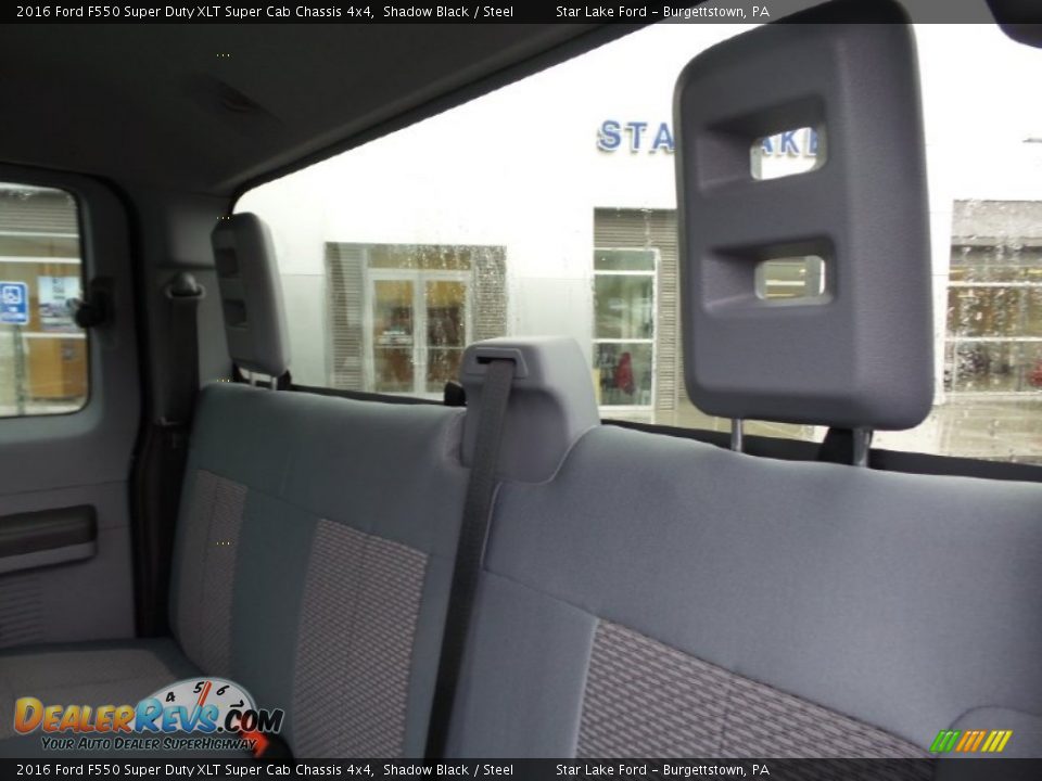 2016 Ford F550 Super Duty XLT Super Cab Chassis 4x4 Shadow Black / Steel Photo #15