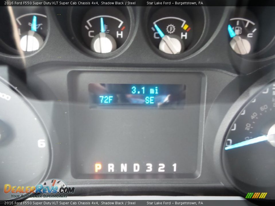 2016 Ford F550 Super Duty XLT Super Cab Chassis 4x4 Shadow Black / Steel Photo #19