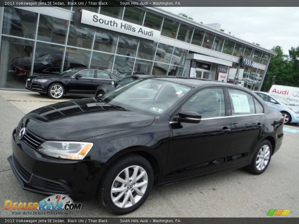 2013 Volkswagen Jetta SE Sedan Black Uni / Titan Black Photo #1