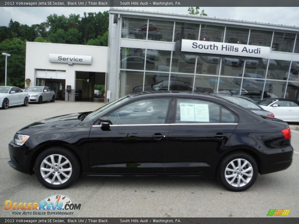 2013 Volkswagen Jetta SE Sedan Black Uni / Titan Black Photo #2