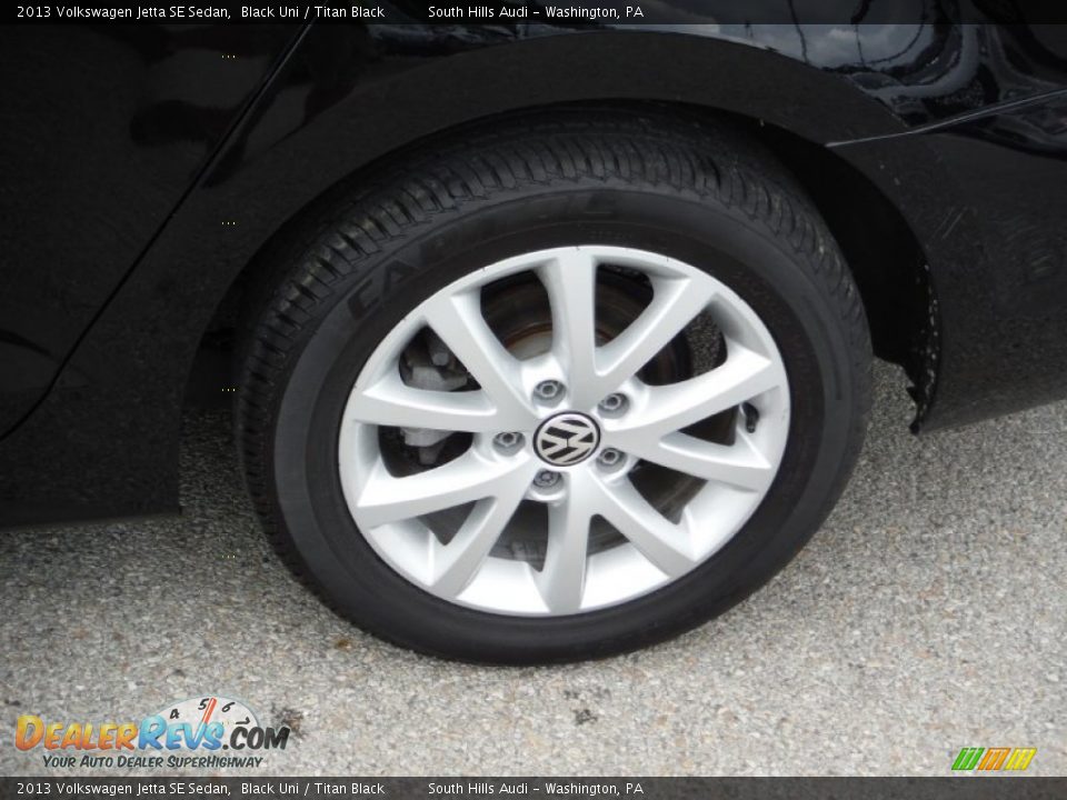 2013 Volkswagen Jetta SE Sedan Black Uni / Titan Black Photo #3