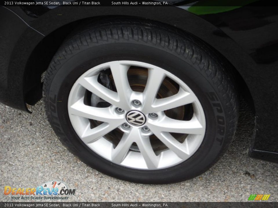 2013 Volkswagen Jetta SE Sedan Black Uni / Titan Black Photo #4