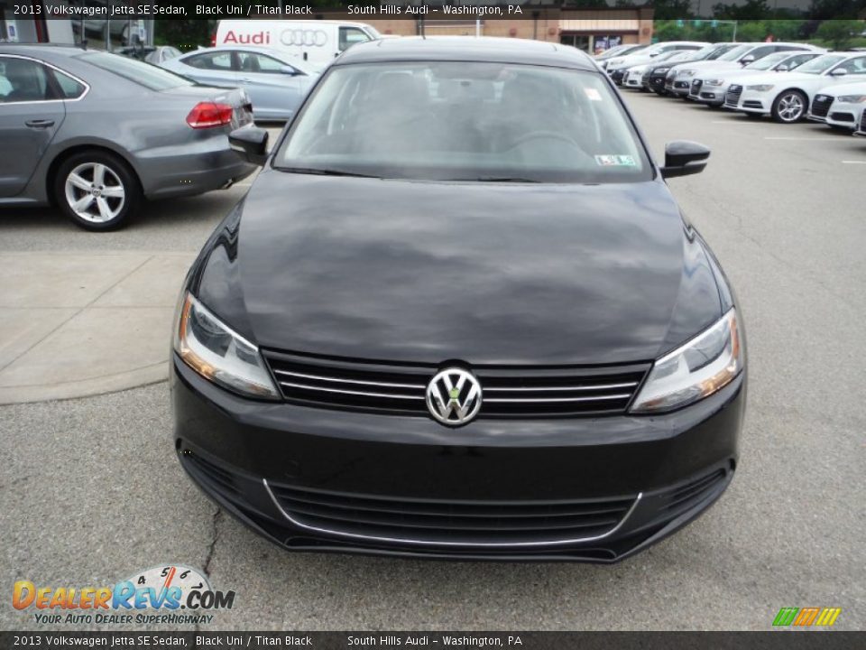 2013 Volkswagen Jetta SE Sedan Black Uni / Titan Black Photo #6