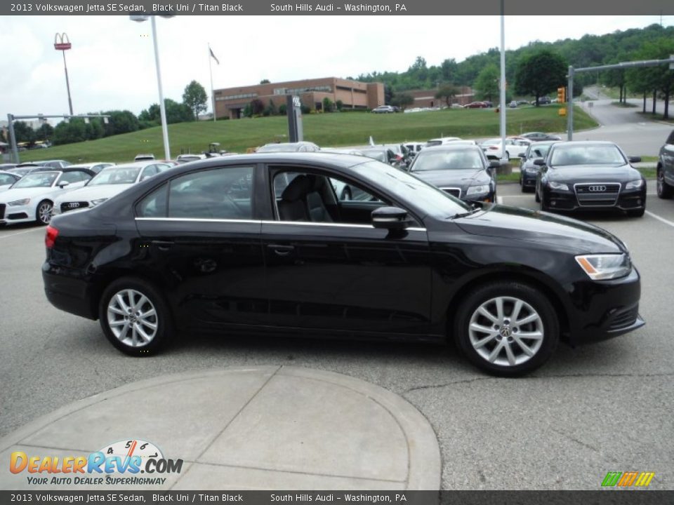 2013 Volkswagen Jetta SE Sedan Black Uni / Titan Black Photo #8