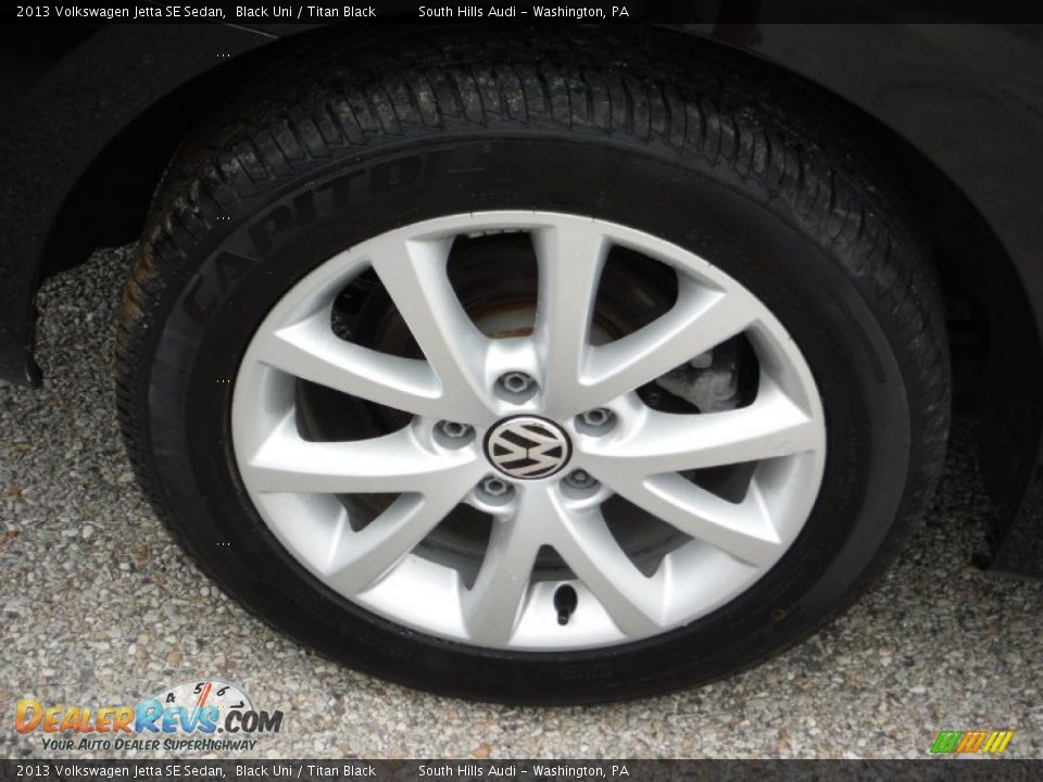2013 Volkswagen Jetta SE Sedan Black Uni / Titan Black Photo #10