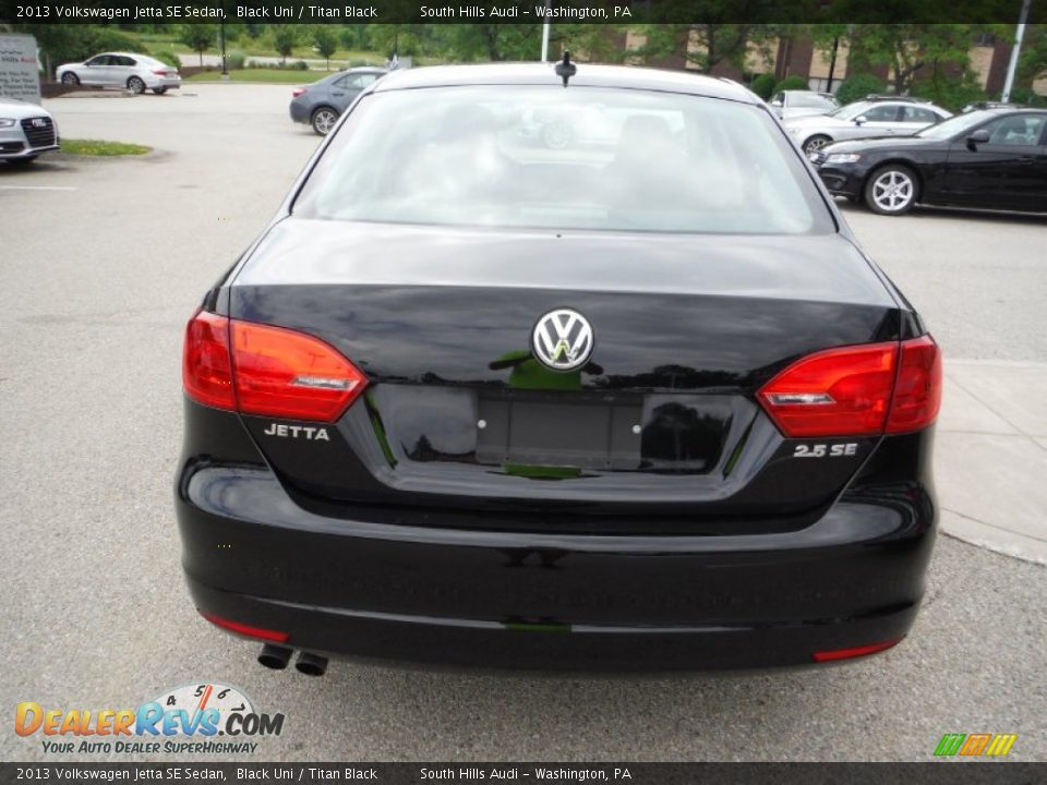 2013 Volkswagen Jetta SE Sedan Black Uni / Titan Black Photo #12