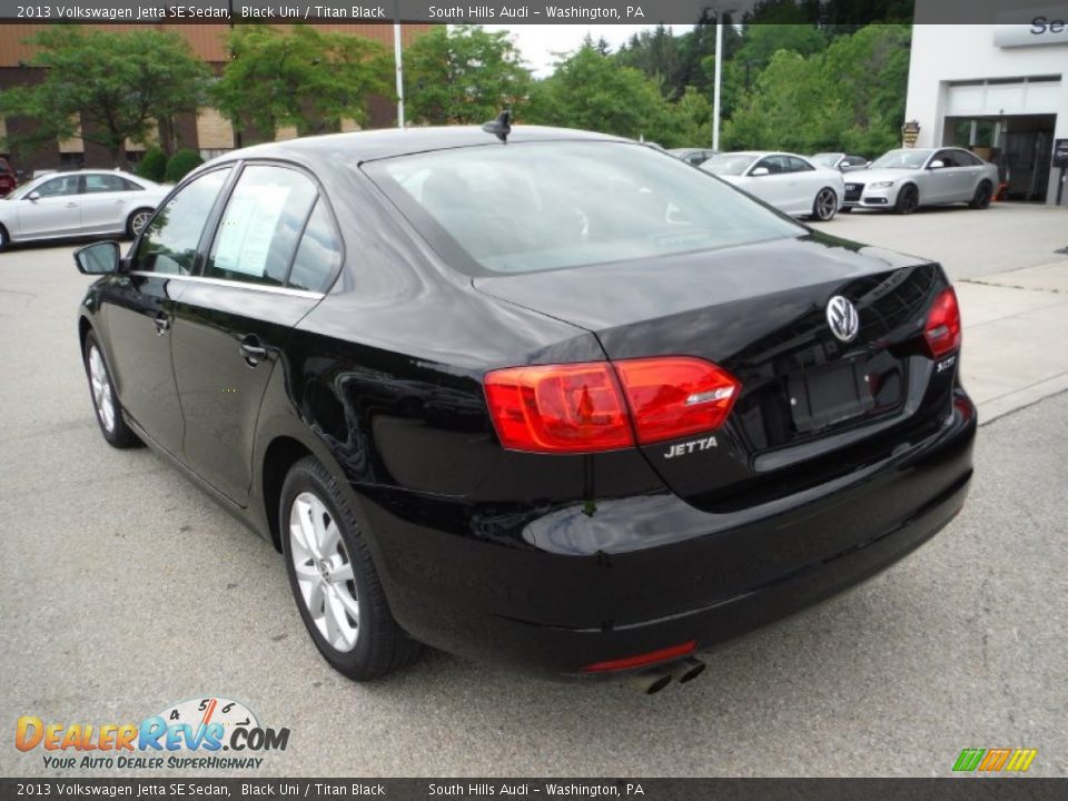 2013 Volkswagen Jetta SE Sedan Black Uni / Titan Black Photo #13
