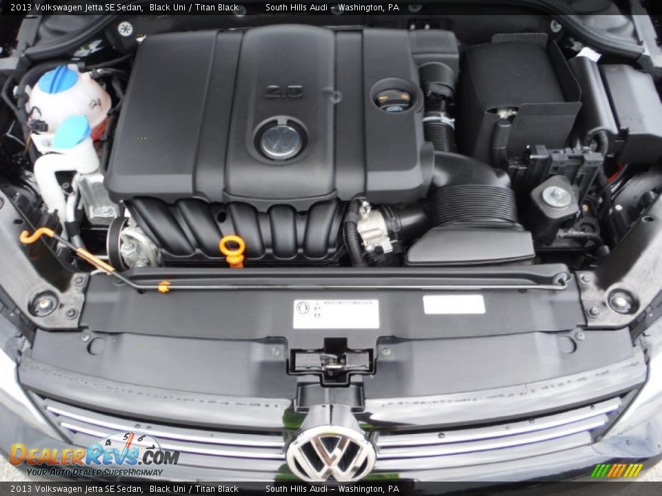 2013 Volkswagen Jetta SE Sedan Black Uni / Titan Black Photo #15