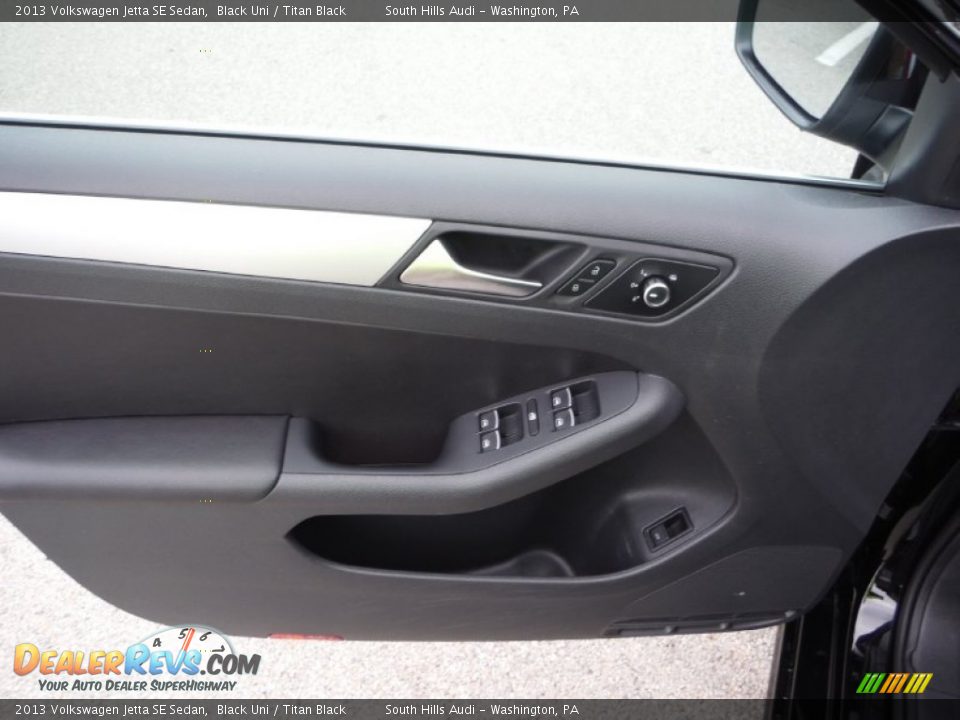 2013 Volkswagen Jetta SE Sedan Black Uni / Titan Black Photo #17
