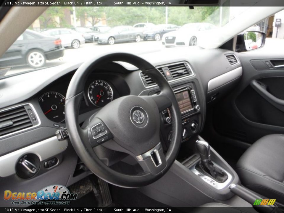 2013 Volkswagen Jetta SE Sedan Black Uni / Titan Black Photo #18